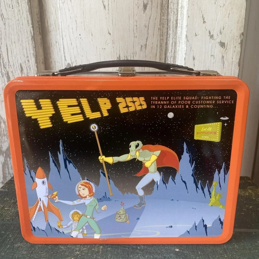 Yelp 2525 Metal Lunch Box w/ Thermos (as seen on Big Bang‎ Theory)